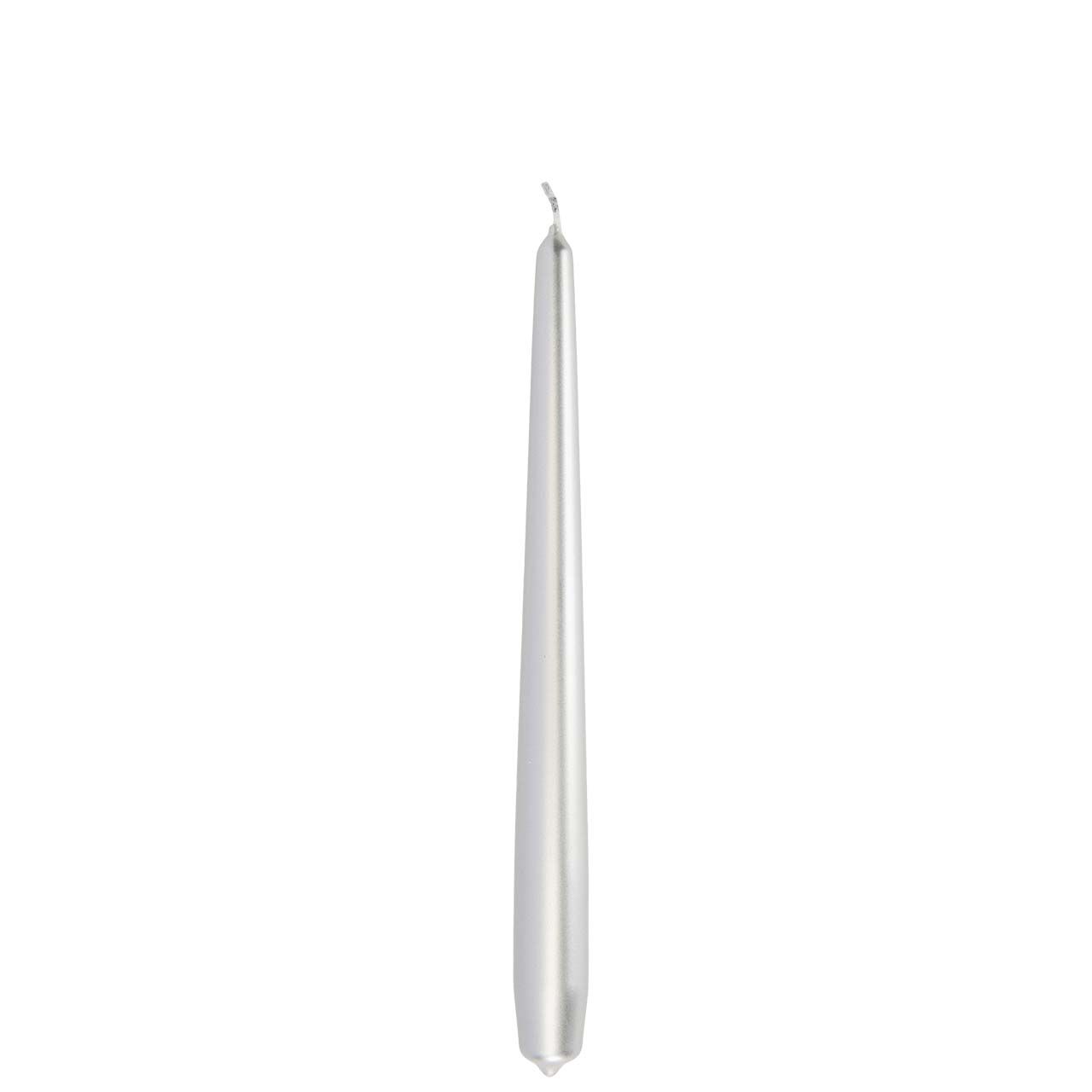 CANDELA 240/22 CONO - METALLICO ARGENTO (conf.ne da 10 pzi)